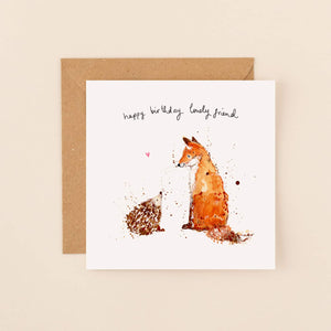 Hedgehog & Fox Lovely Friend