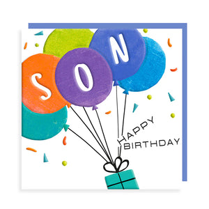 Happy Birthday Son - Balloons