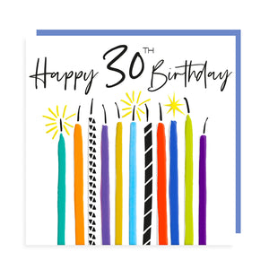 Happy Birthday 30 - Candles