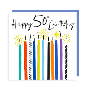 Happy Birthday 50 - Candles