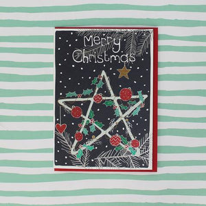 Merry Christmas Star (Pack of 5)